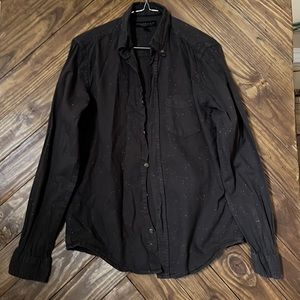 Aeropostal button down long sleeve shirt Size: S/P. Color: Dark gray
